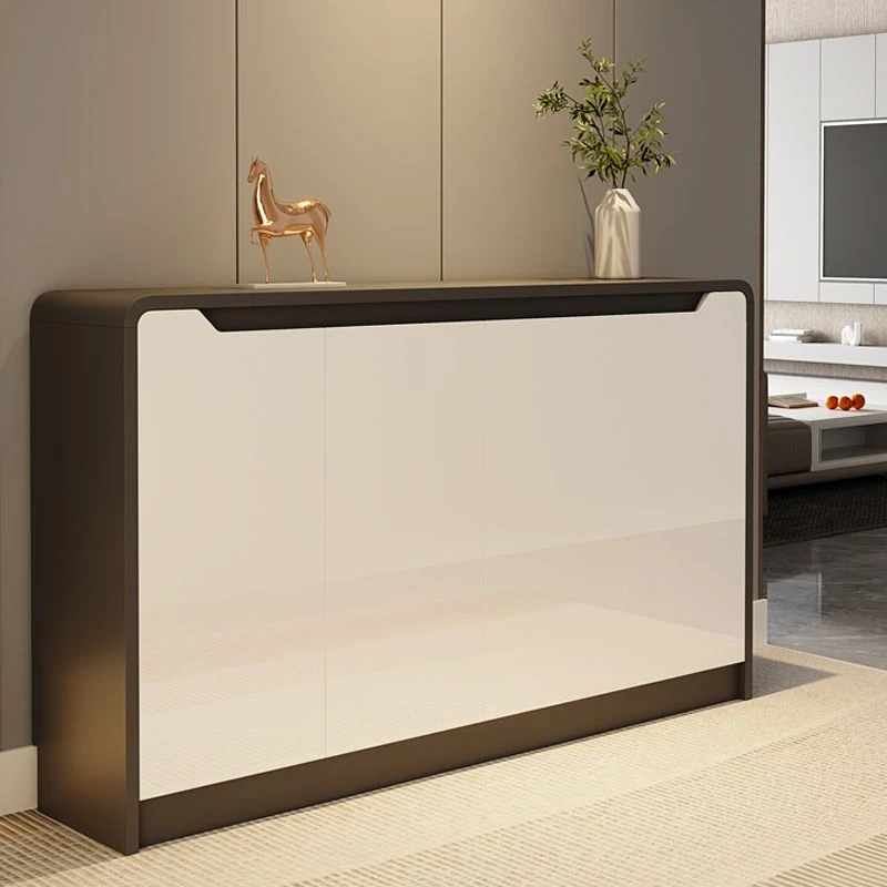 简约现代入户鞋柜大容量超薄意式实木多层旋转换鞋换鞋凳鞋子收纳