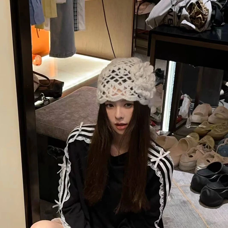 CHICHEN/晨妍 钩花毛线帽