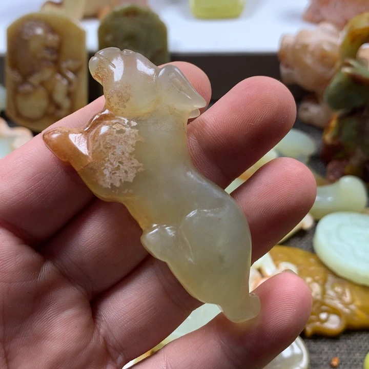 白玉菩提吊坠挂件86