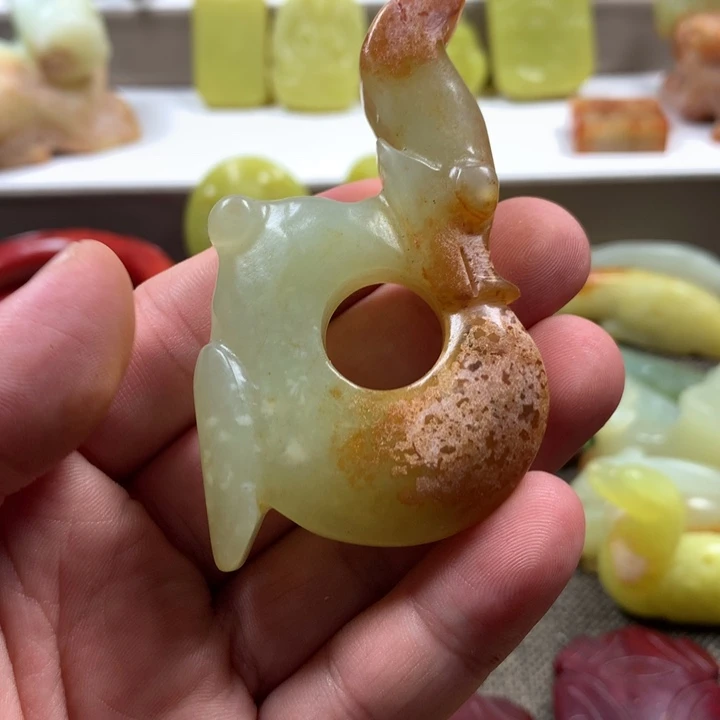 白玉菩提吊坠挂件51