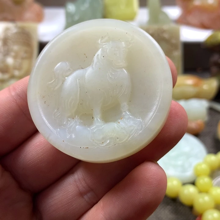 白玉菩提吊坠挂件