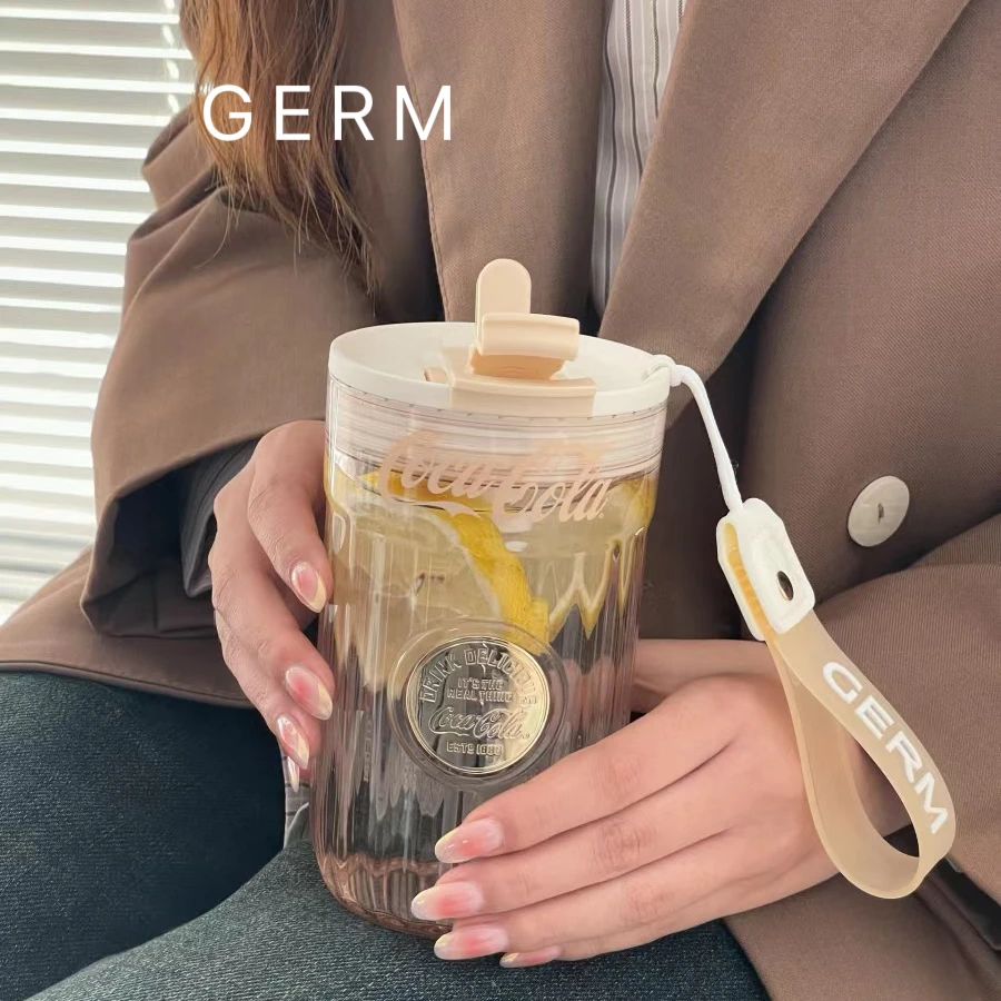【宋茜同款】germ格弥可口可乐水杯女生礼物高颜值夏季新款咖啡杯子