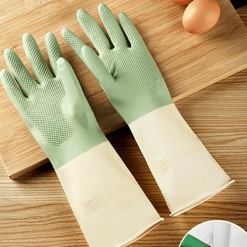 家务防水洗碗手套耐用厨房刷锅洗菜加厚男女家用清洁家用橡胶