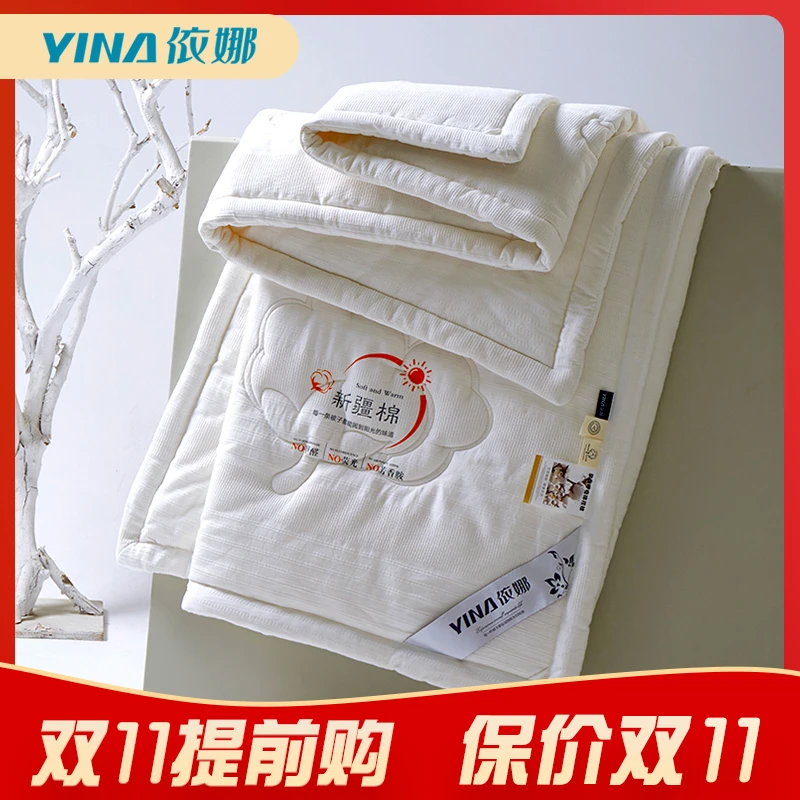 依娜| 高端百货定制版A类全棉新疆棉花被纯棉被芯保暖冬被