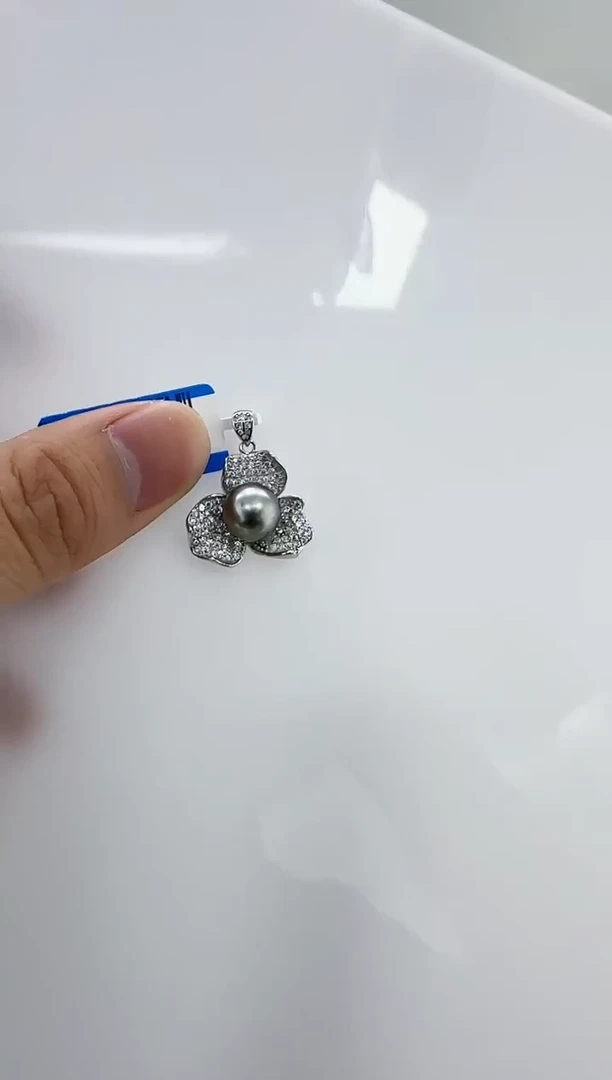 【闪购商品】海水珍珠DA银S925镶嵌v1579 大溪地
