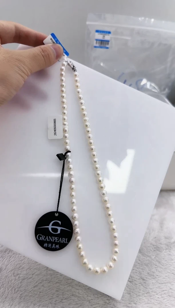 【闪购商品】淡水珍珠DA银S925镶嵌ss120 项链带大证6