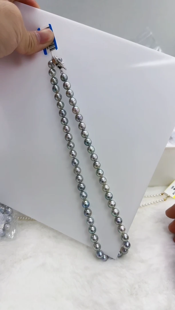 【闪购商品】海水珍珠DA未镶嵌t712 灰珠串