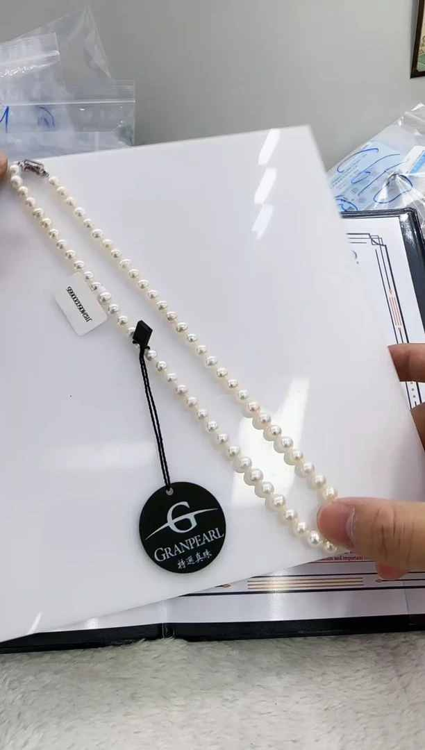 【闪购商品】淡水珍珠DA银S925镶嵌ss120 白珠串带大证6