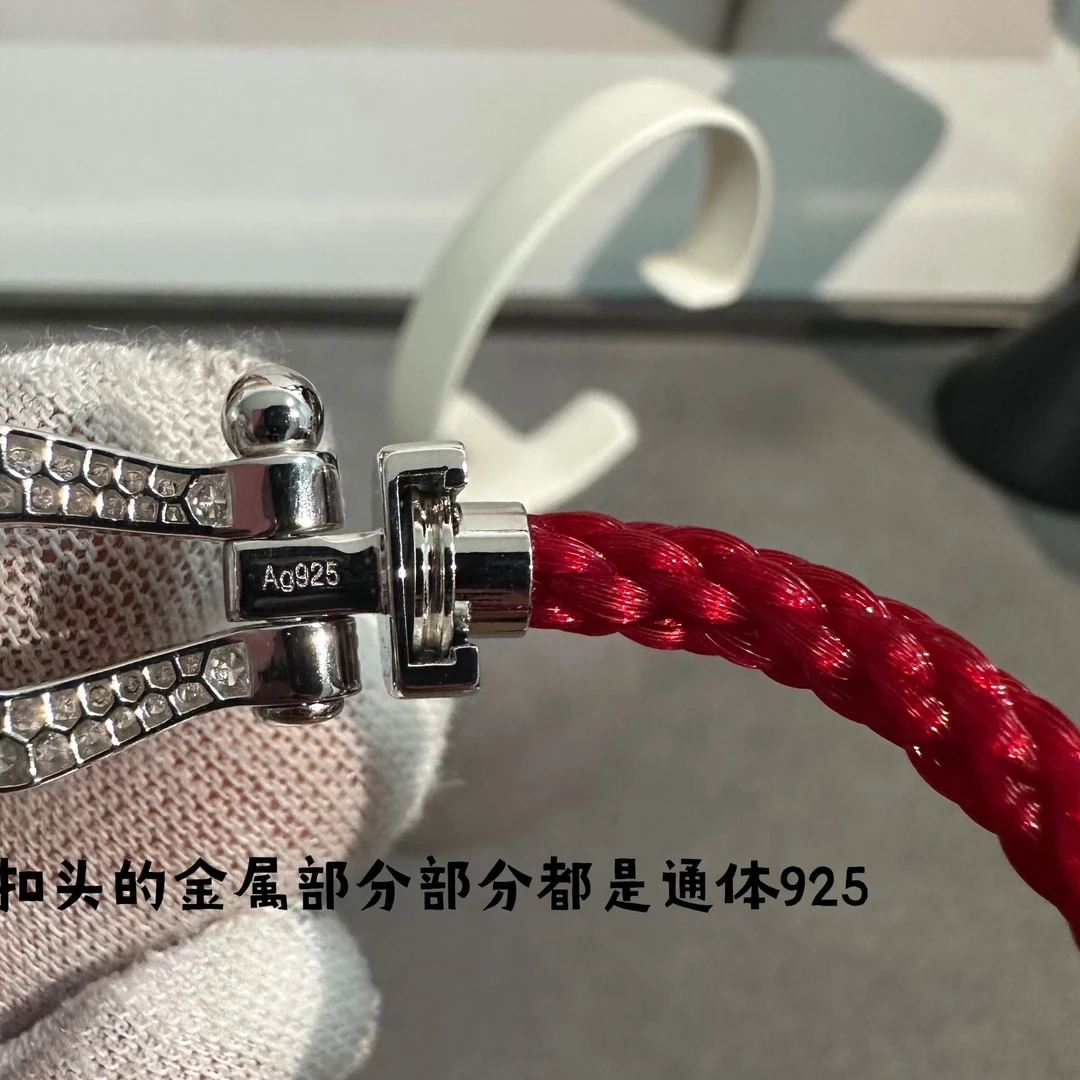 925银合成锆石手链 【大号马蹄】重工极简轻奢小众个性