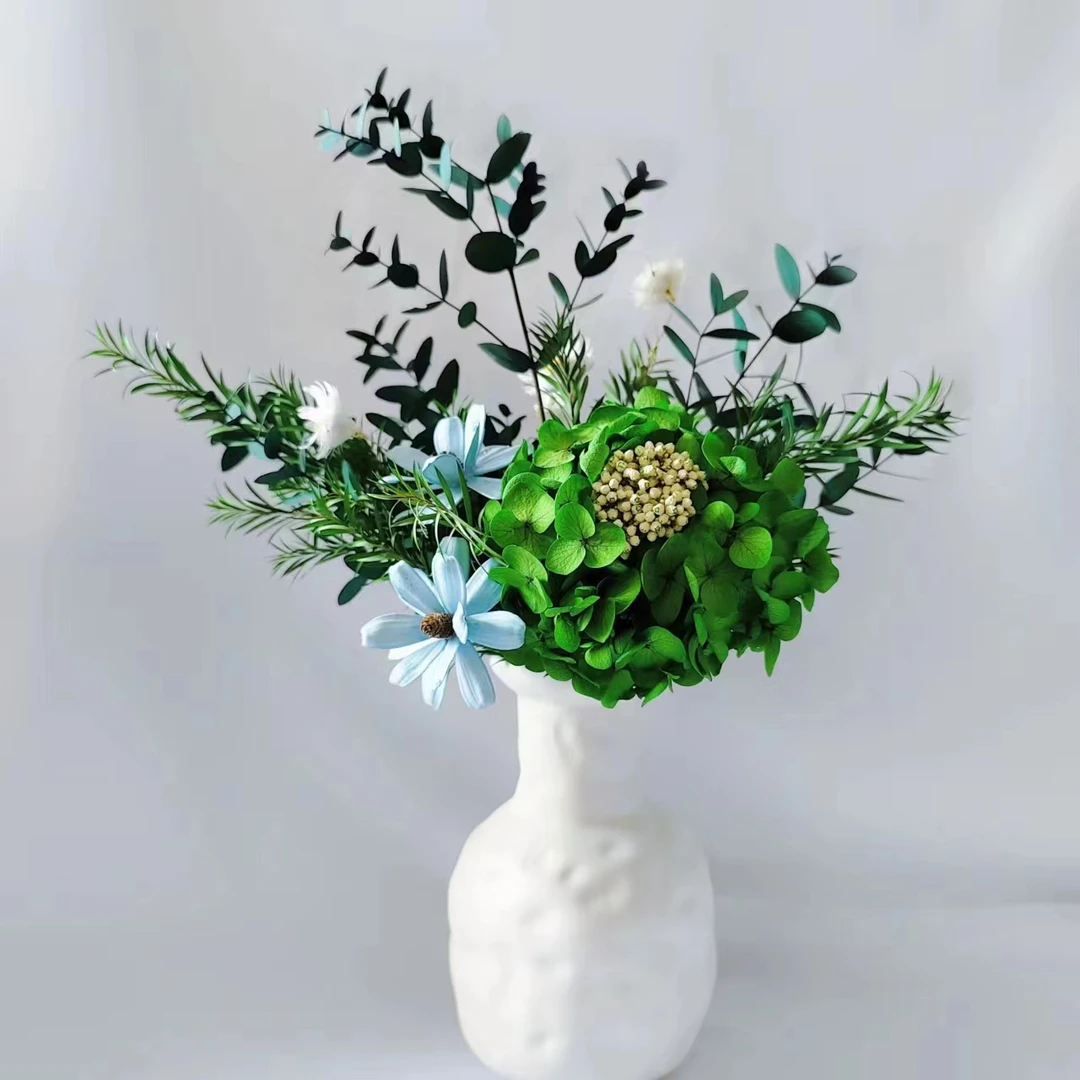 逢尔逢花【拾季】餐桌办公桌宿舍桌面玄关桌面永生花花束