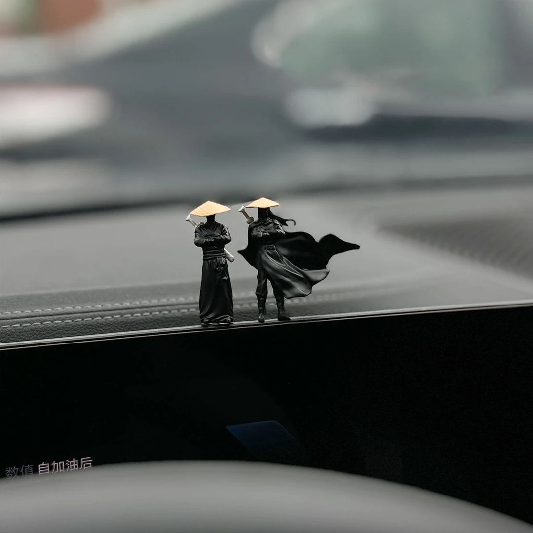 「武林剑客」车内饰品摆件汽车装饰男网红2024新款中控台车载好物