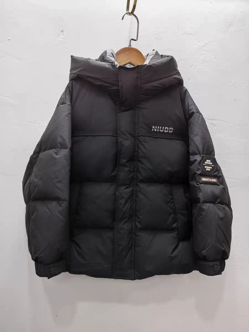 品牌74359童装儿童韩版羽绒服2024冬款男女童连帽90白鸭绒外套