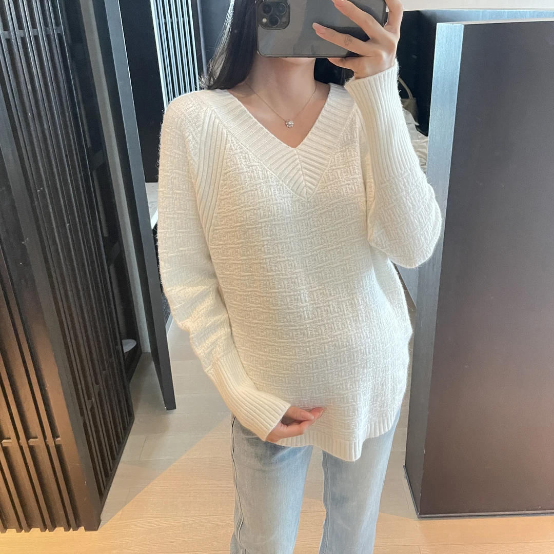 V领慵懒风休闲春秋宽松打底衫韩版学院针织衫孕期上衣MY022