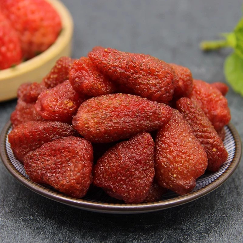 草莓干果脯儿童孕妇休闲零食奶香草莓果肉酸甜250g/500g/1000g