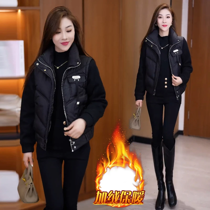 时尚小个子洋气棉服女2025年冬季新款韩版宽松显瘦加厚棉衣短外套