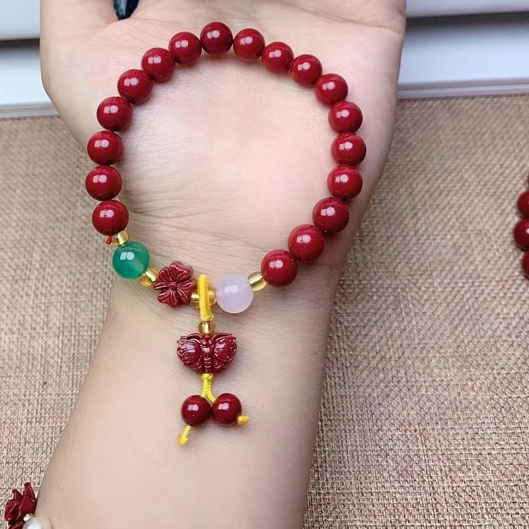 含辰砂工艺品精致朱砂手链593