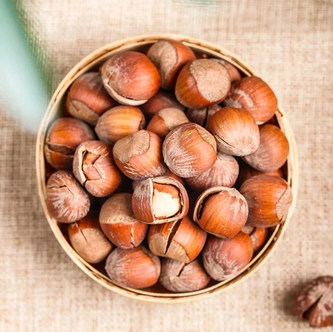 网红小姐姐推荐网红休闲小零食东北熟榛子香脆薄皮大颗粒年货节囤