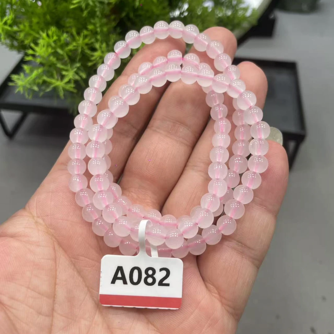 【繁花如梦】A082粉水晶多圈手串