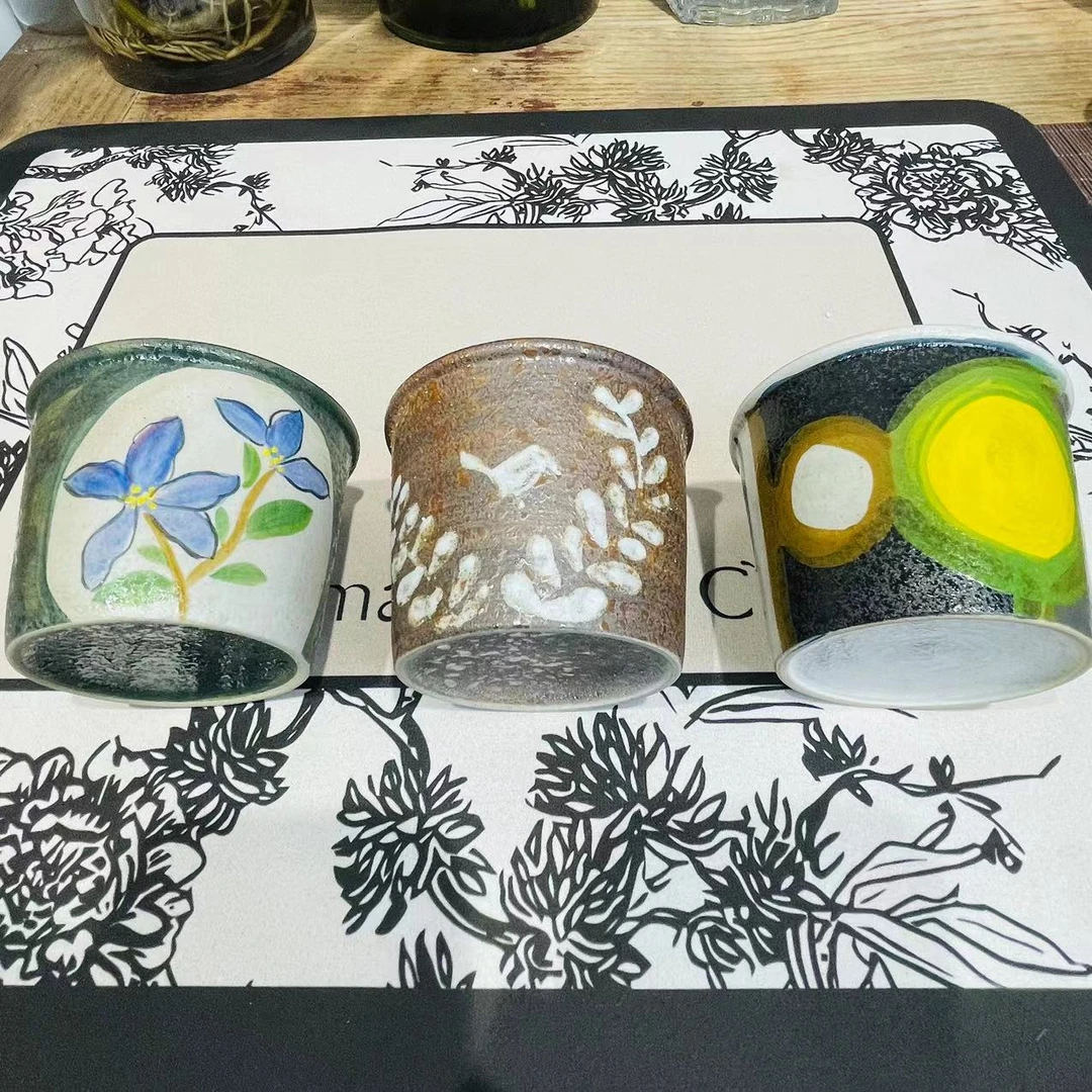 利利家景德镇 粗陶手绘杯 主人杯系列福乐杯