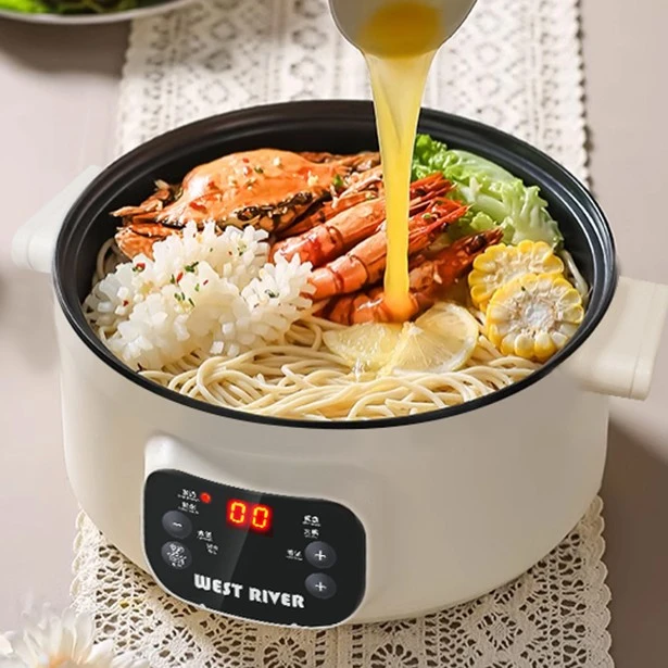 出口德国原款电火锅电炒锅多功能料理锅不粘电煮锅煮蒸炒一体电锅