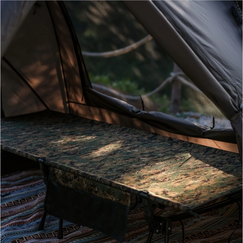 TNC黑龙精致露营铝合金可携式轻量化午休单人折叠行军床