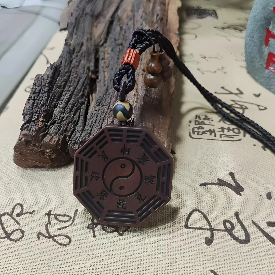非金属木质吊坠 双面吊坠挂脖男女款雕刻项坠
