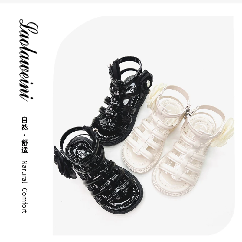 源于广州•劳拉维尼品牌夏季公主罗马凉鞋LLWN5217