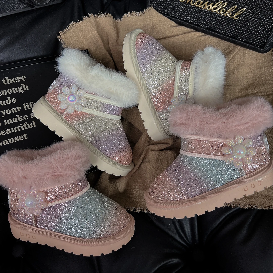 加厚棉鞋保暖秋冬百搭宝宝劳拉维尼冬季新款时装雪地靴LLWN3918