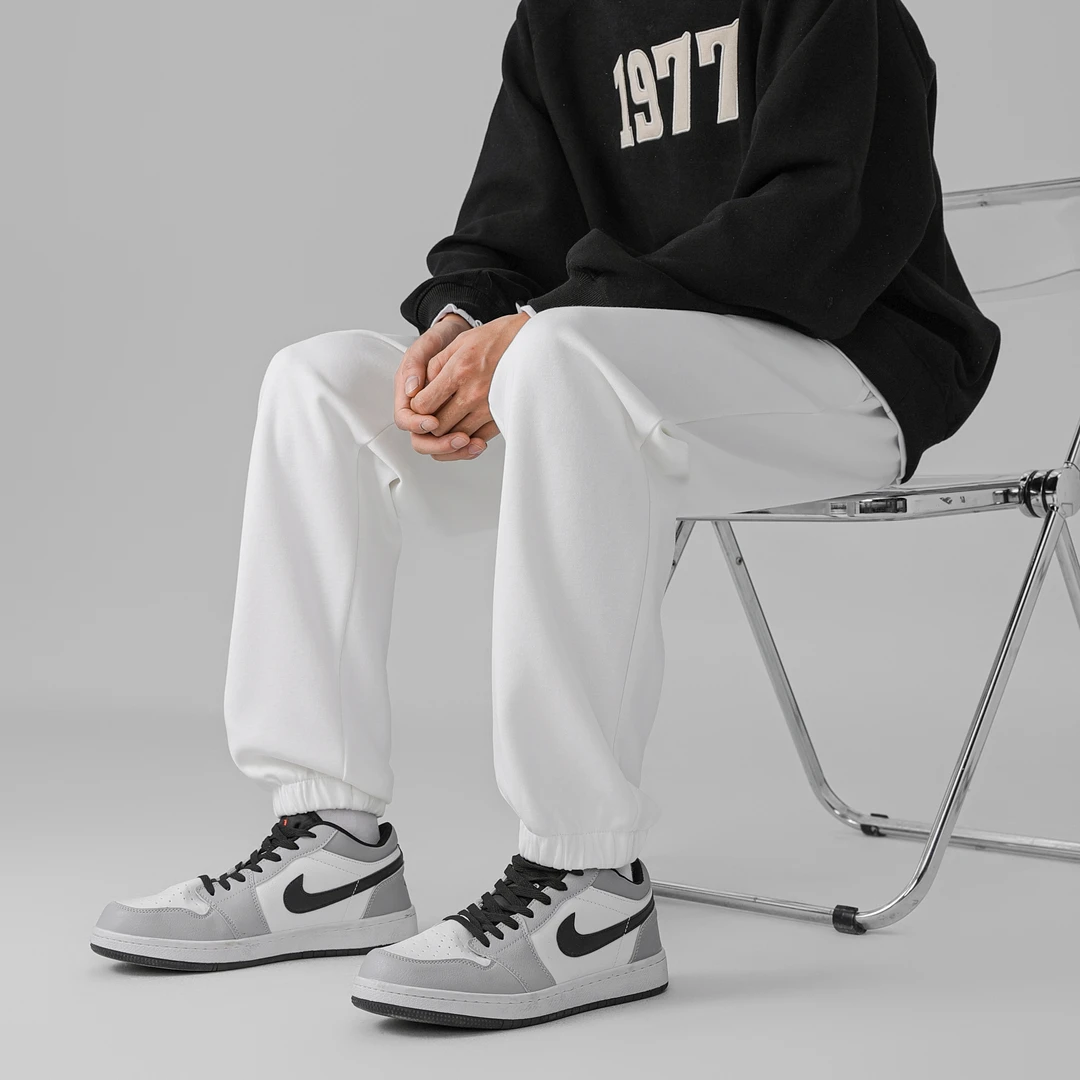 男士潮流新款百搭针织收口小脚休闲裤弹力时尚春秋户外中腰运动裤