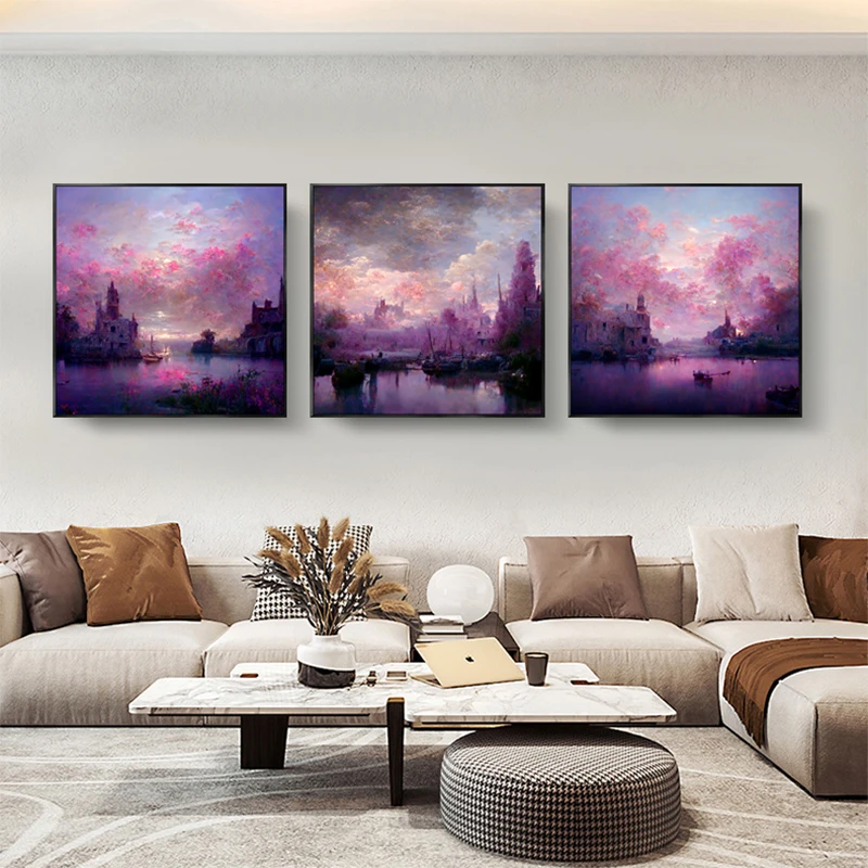 客厅过道玄关（伊夢）装饰画沙发背景墙方形合金挂框