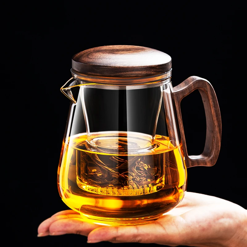 新款高档玻璃泡茶壶茶水分离壶办公室泡茶杯女士家用茶壶泡茶专用