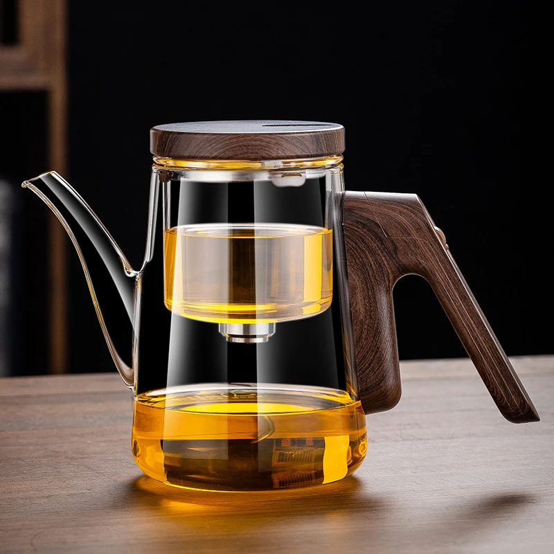 顶壶玻璃磁吸飘逸杯泡茶壶茶水分离壶高档家用办公室茶壶泡茶专用