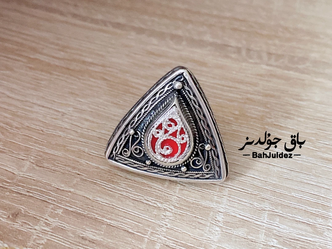 925银戒指 纯手工制作 bahjuldez纯银戒指