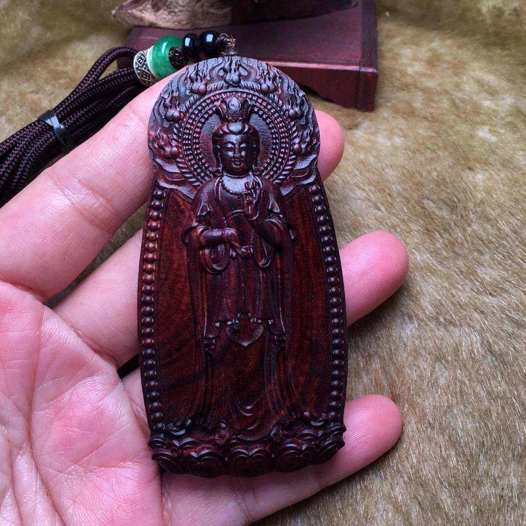 海南黄花梨 南海观音 8*4*1.0厚