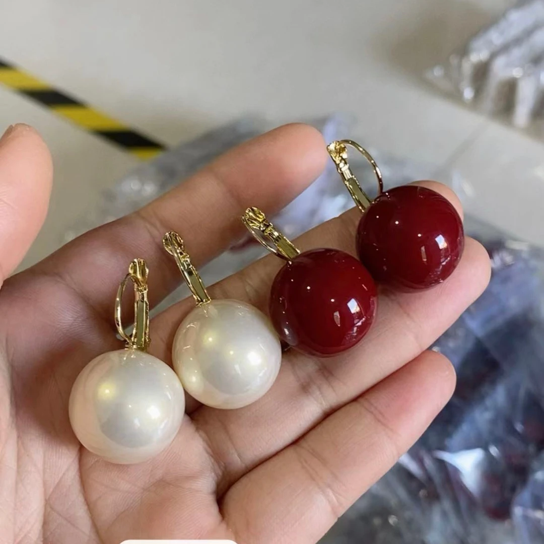 铜合金耳饰 新年洋气车厘子香槟色耳扣