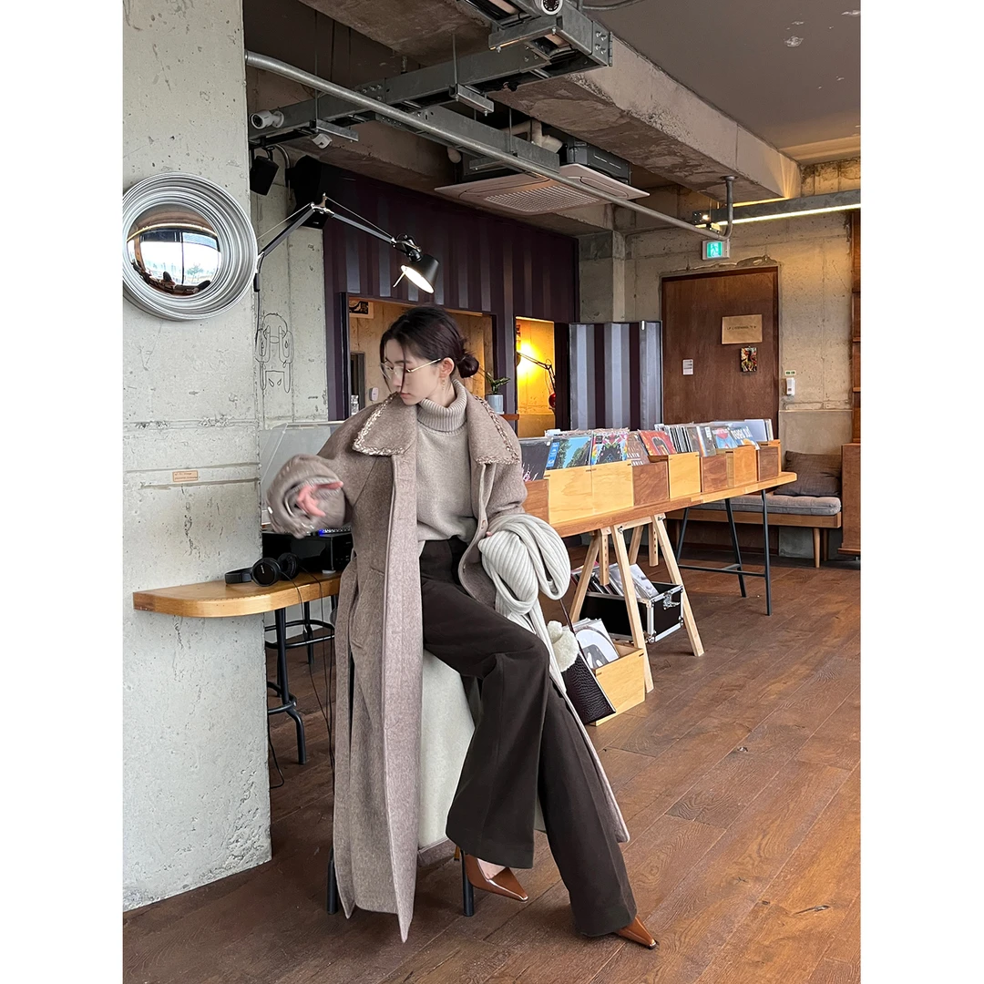 cunblvd常存 文艺复兴 美拉德绒感肌理复古直筒灯芯绒喇叭裤