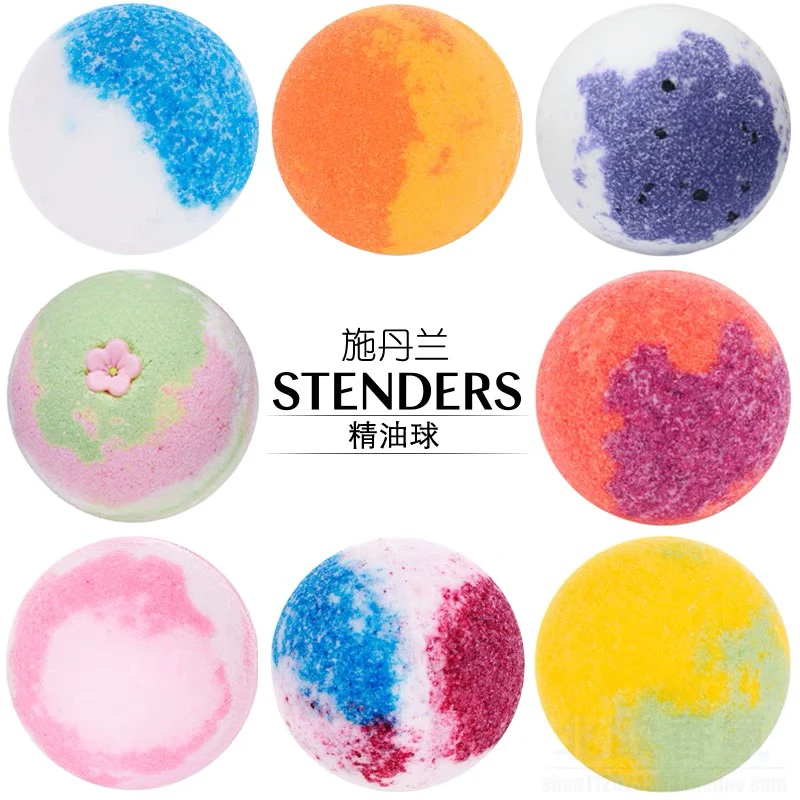 STENDERS施丹兰木兰花玫瑰蔓越莓精油球沐浴盐泡泡澡球气泡弹100g