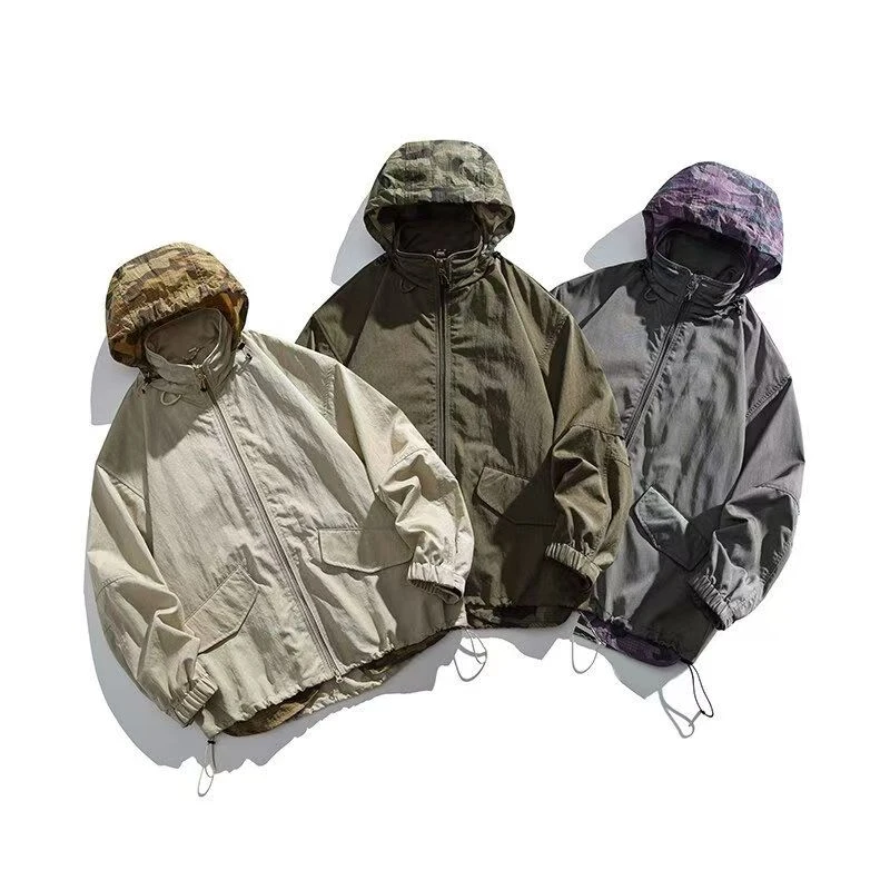 【LKB6088】轻户外短款机能轻量速干连帽外套-HJD