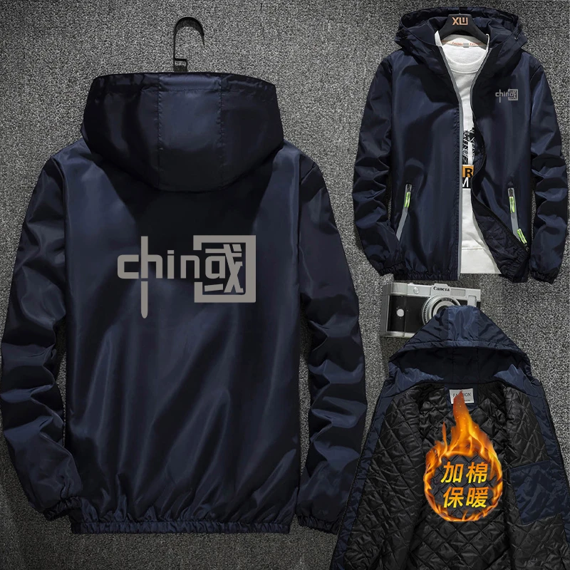 加棉加厚外套男士棉衣防风保暖中国休闲时尚反光宽松大码夹克运动