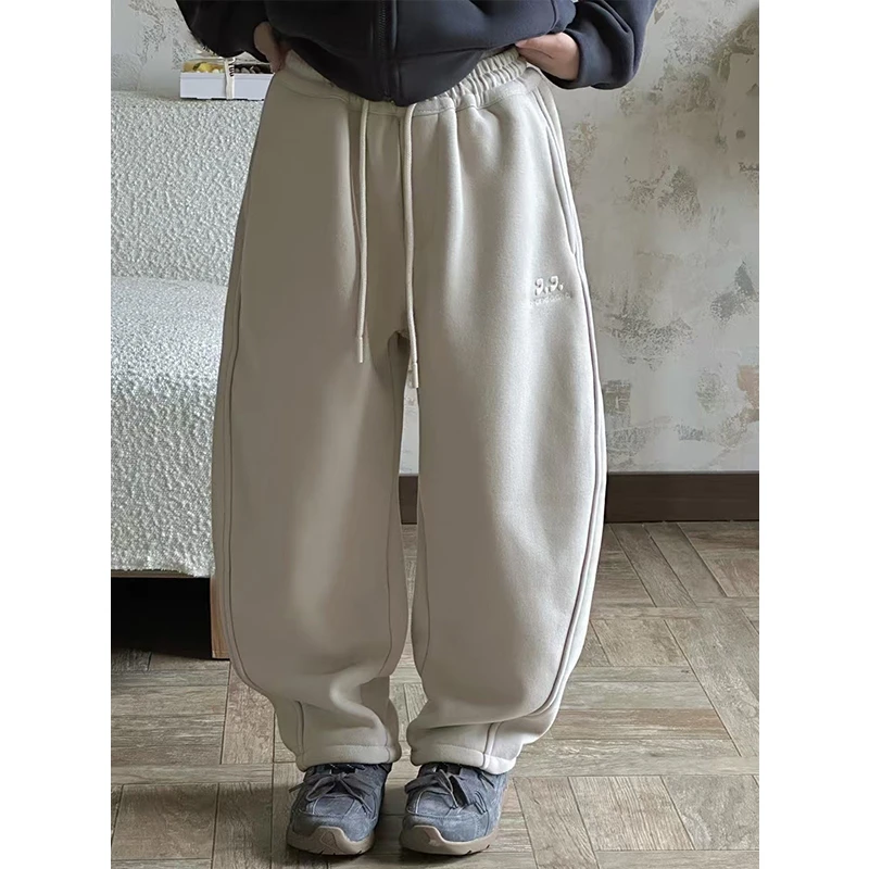 K27801孙小美女童运动裤2025秋冬装新款裤子加绒加厚休闲裤潮