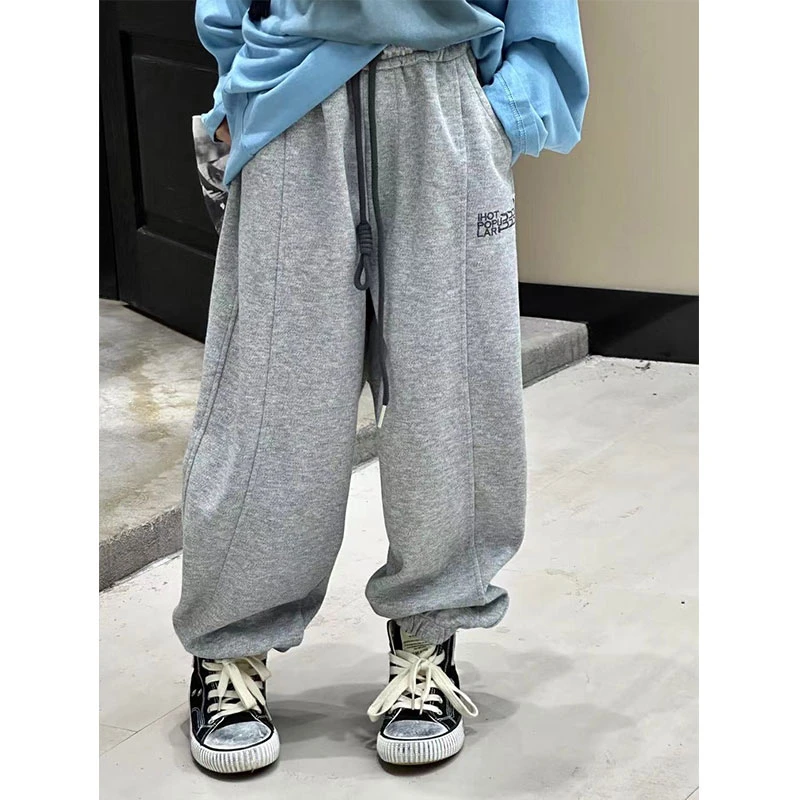 K27030孙小美女童束脚裤2025秋冬装新款加绒加厚宽松裤子长裤