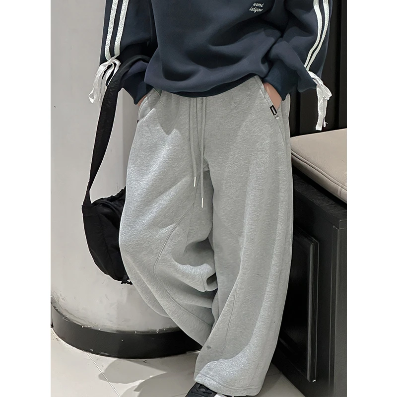 K27647孙小美女童休闲裤2025秋冬装新款裤子加绒加厚运动裤潮