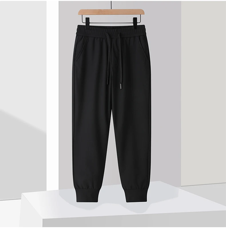 8003款男女款平脚收脚鹅绒裤新款保暖休闲裤加厚冬防风男秋冬裤子