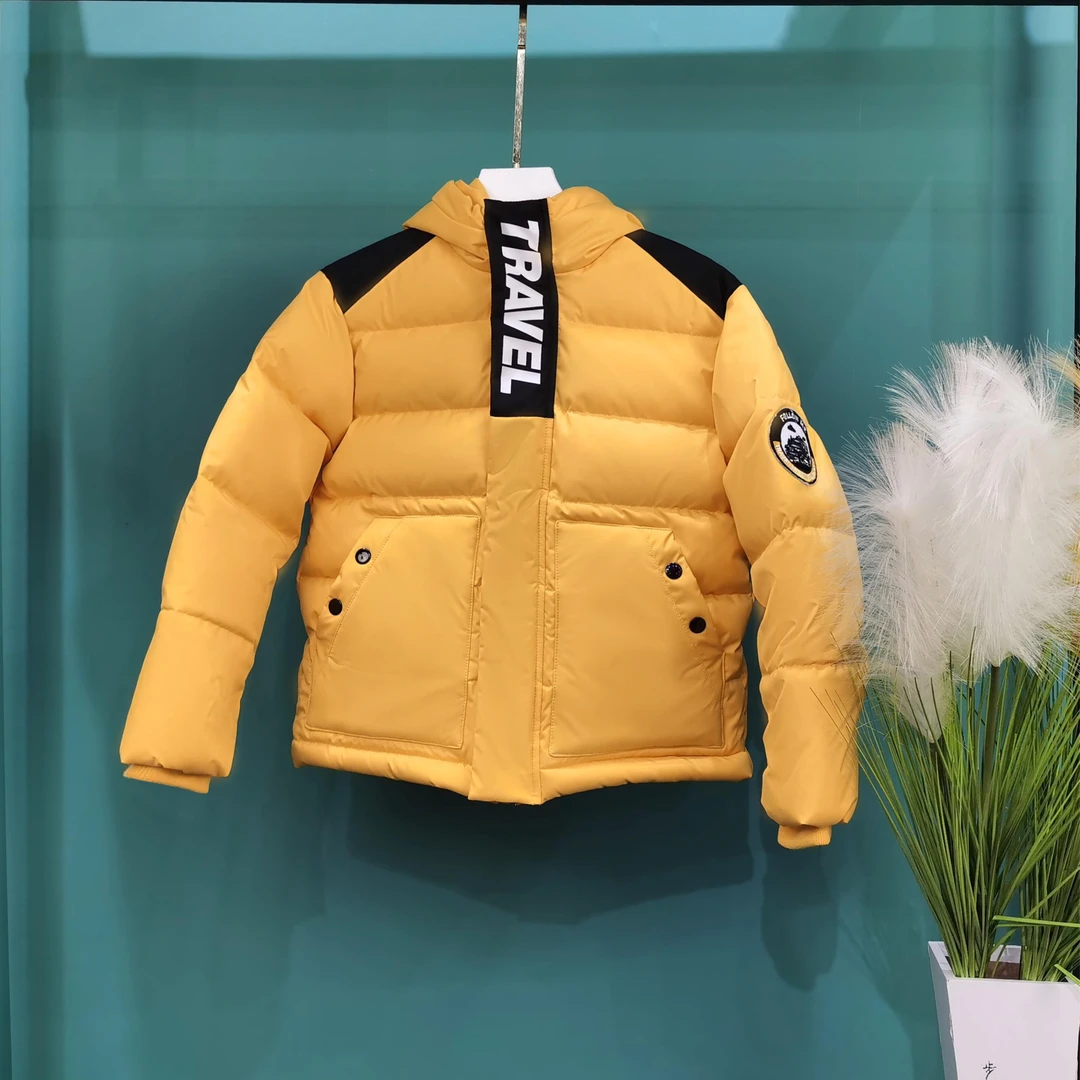 23112中大童连帽羽绒服加厚外套保暖冬季百搭秋冬潮流轻薄服装