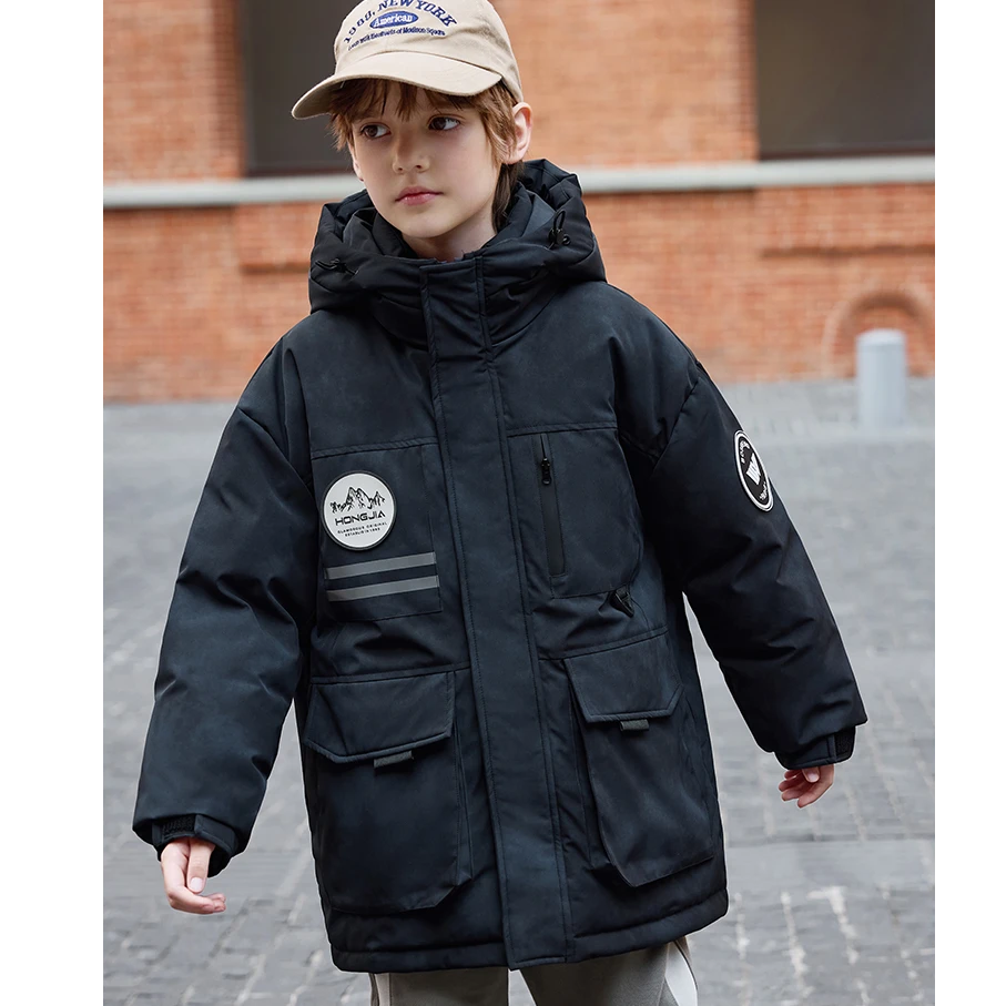 儿童羽绒服男女童2024新款男孩女孩大童冬季童装加厚外套亲子装