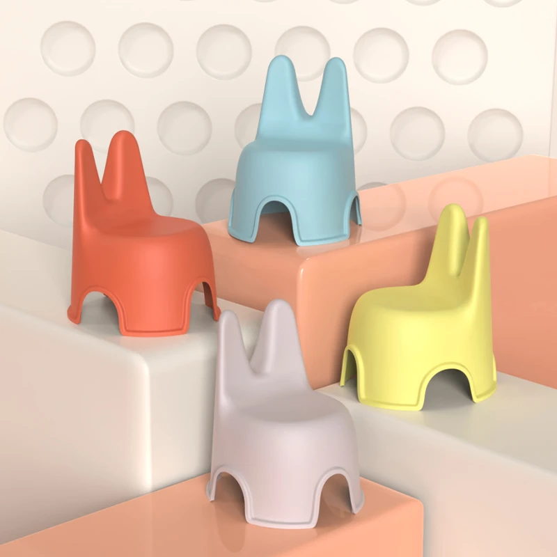 儿童板凳椅子加厚幼儿园靠背椅宝宝餐椅塑料小椅子家用防滑小凳子