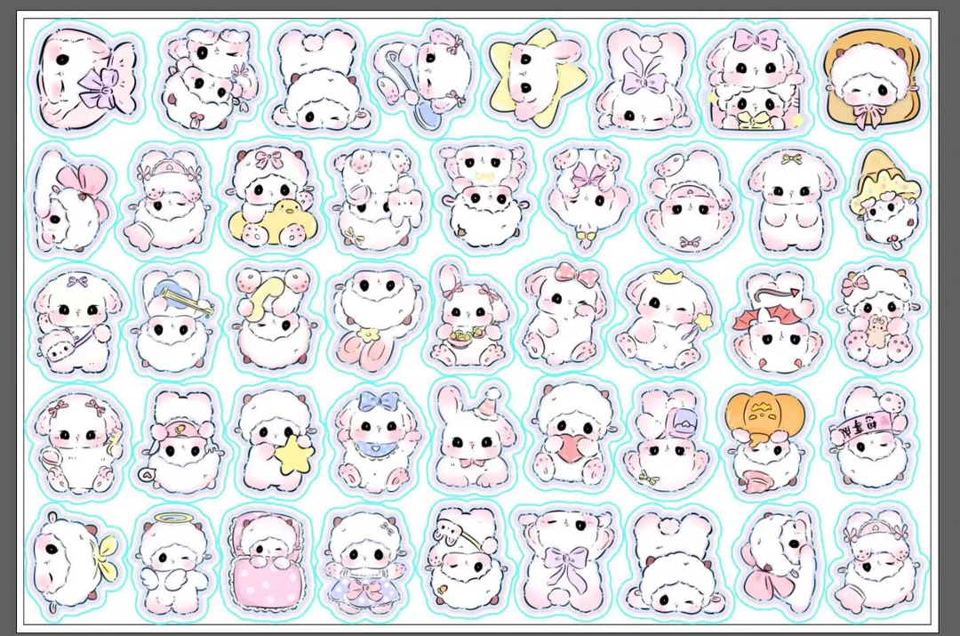 6cm手绘带孔 亚克力片片 小新 DIY 钥匙扣