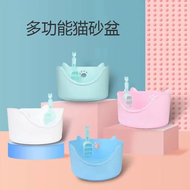 猫砂盆半封闭式猫砂盆多功能可拆卸