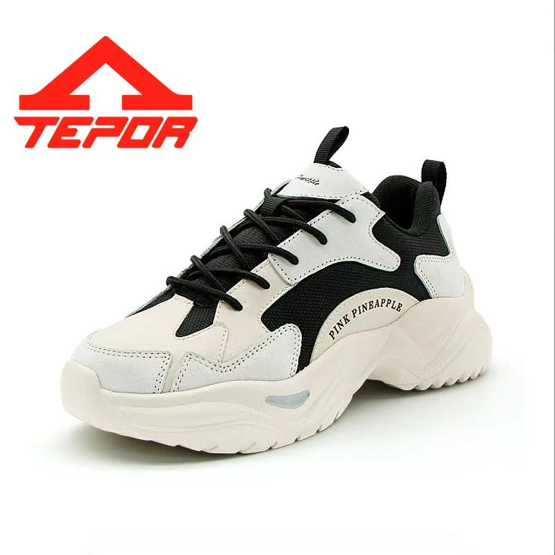 天跑×PPA女鞋拼接老爹鞋女2022年秋冬新款百搭运动休闲鞋