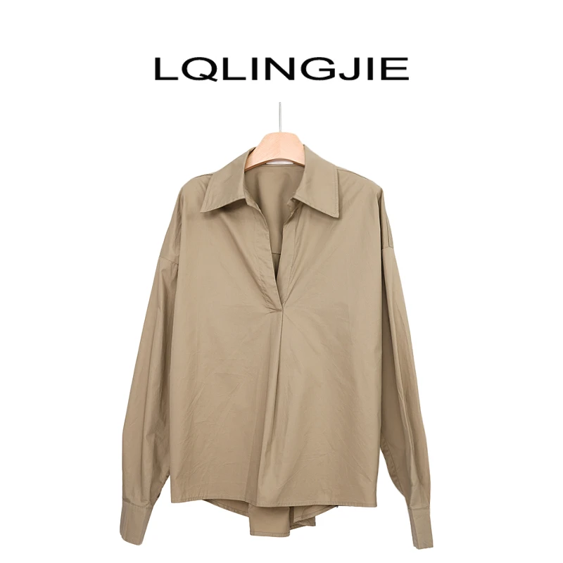 【Q-俏俏】 轻奢时尚高纯棉衬衣Z5498